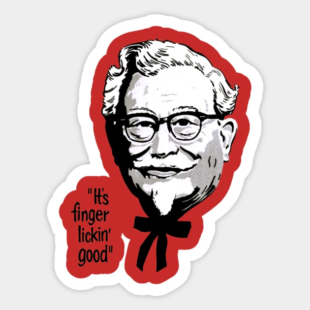 Finger Lickin' Good Sticker by BigOrangeShirtShop